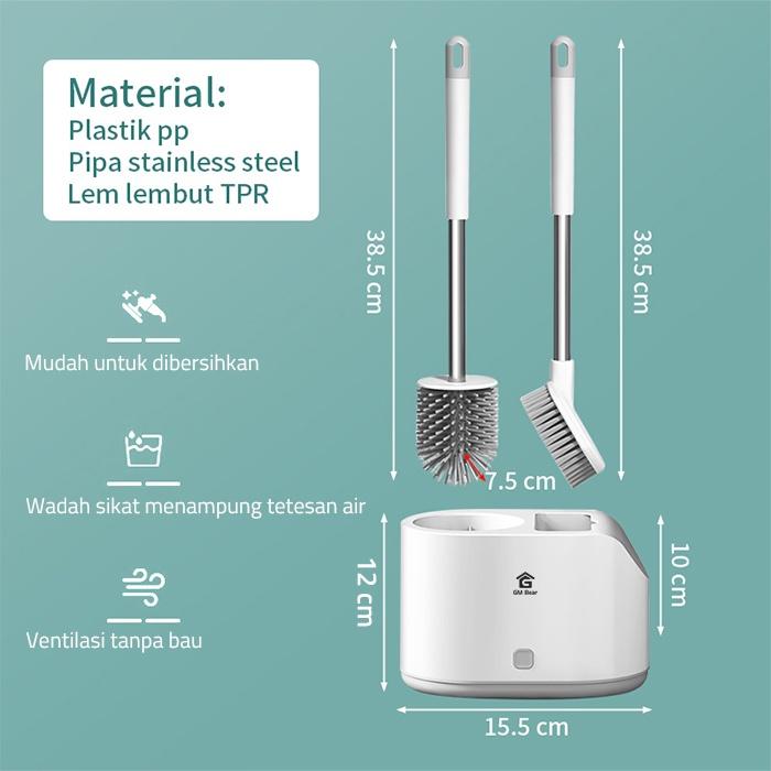 GM Bear Sikat WC (2 in 1) 1993 - Sikat Pembersih Toilet Kamar Mandi 1