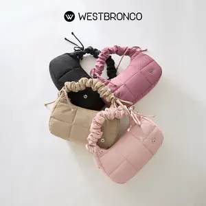 WESTBRONCO  [PUFFER TAVIE BAG]  Handbag, Tas Bahu, Tali Serut Adjustable, Sling Bag, Multifungsi, Kasual & Modis