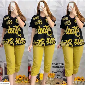 Setelan Celana Pendek Voxy Motif