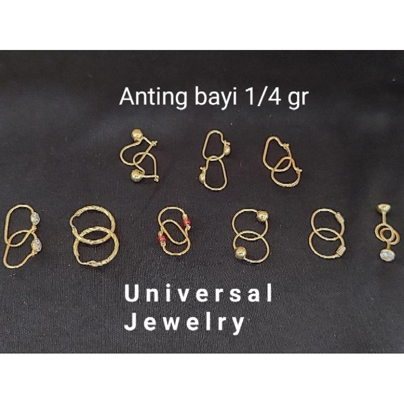 Anting Bayi Emas Muda seperempat gram 0