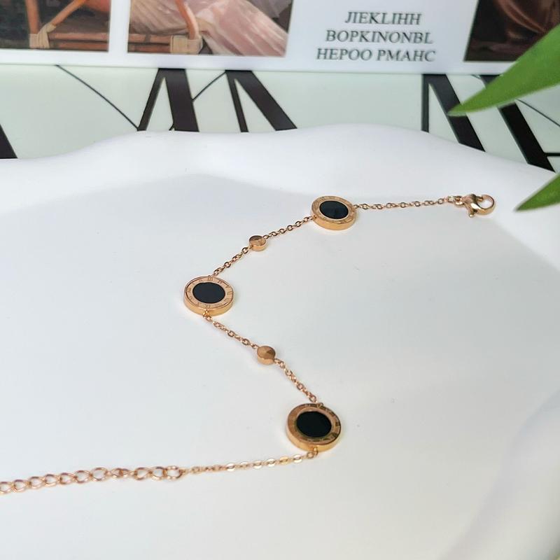 Product Introduction of Gelang Rantai Pecah Kopi Bulat Moon Bracelet Titanium Perhiasan 18