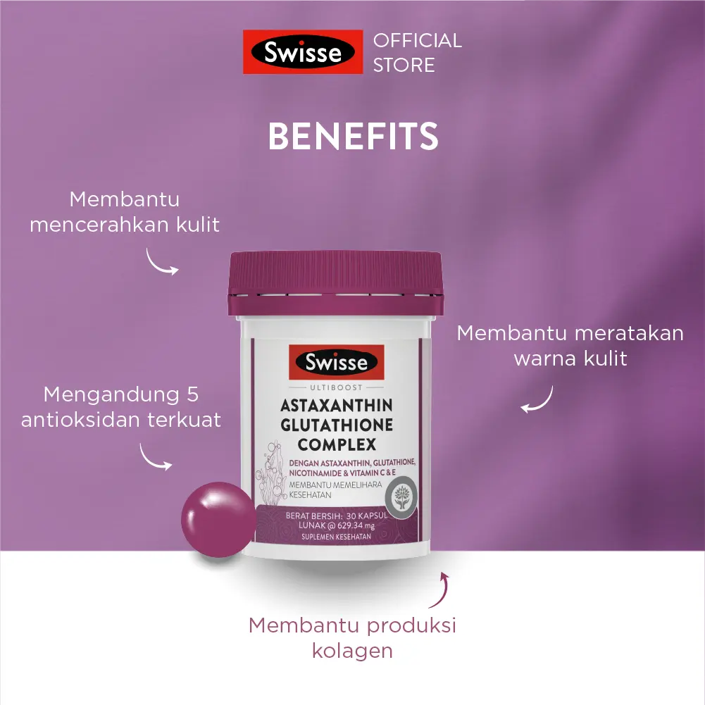 swisse astaxanthin glutathione complex Bundling Ultiboost 30s + Swisse Beauty Collagen Plus 30s - Shop astaxanthin and glutathione Swisse Astaxanthin