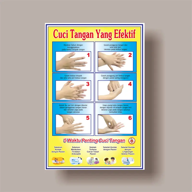 Poster Kebidanan 58 Langkah APN - 1 Set - Laminating Glossy 4
