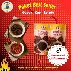 Dengeuna Mak Ocih Paket Best Seller -Rekomendasi Artis- isi Gepuk & Cumi 300 Gram