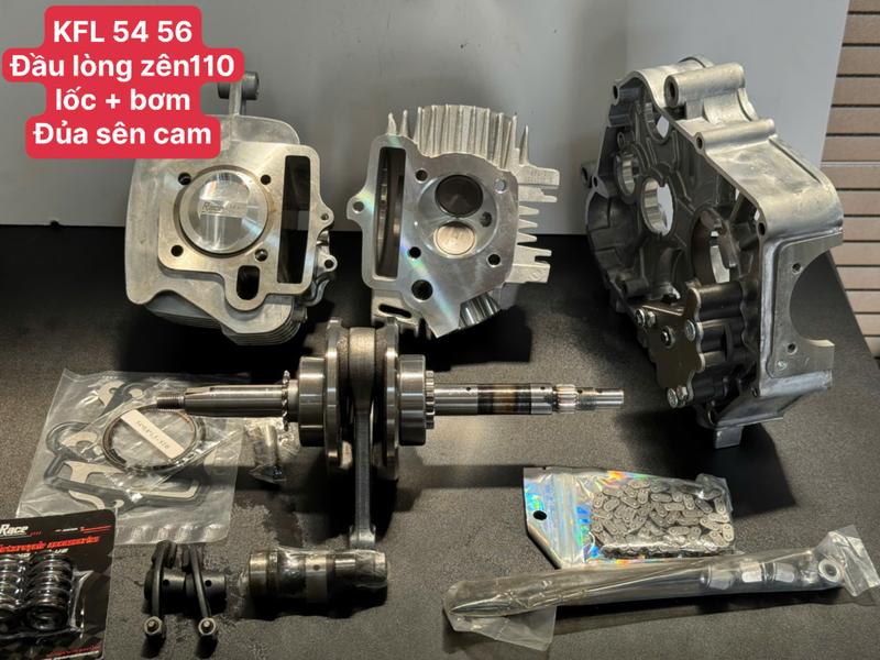  COMBO ĐẦU LÒNG LÊN 54 56 DÊN LỚN 110 CHO DREAM   SI50   WAVE S100 RS 100 RSX100  2 nồi  