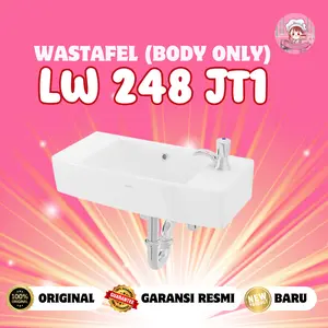 Wastafel Toto LW 248 JT1 / LW248JT1 (Body Only) Model Gantung / Tembok