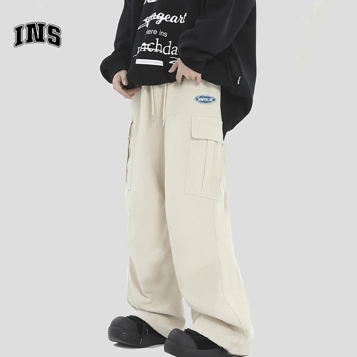 Celana cargo panjang pria celana kargo pria baggy pants pria celana cowok kekinian celana gombrong pria straight pants celana kulot pria baju cople pasangan kekinian