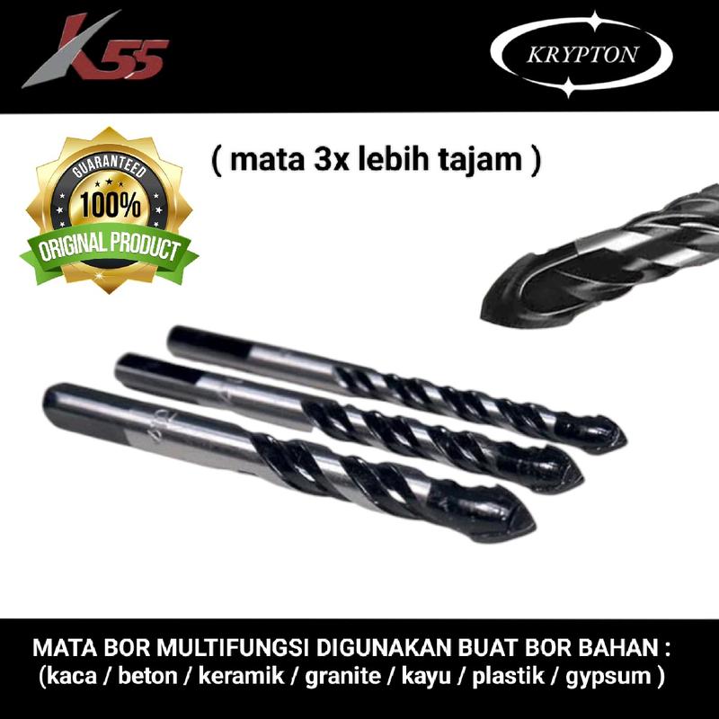 K55 mata bor multifungsi ( kaca / keramik / granite / beton / kayu / plastik / gypsum ) high quality 0