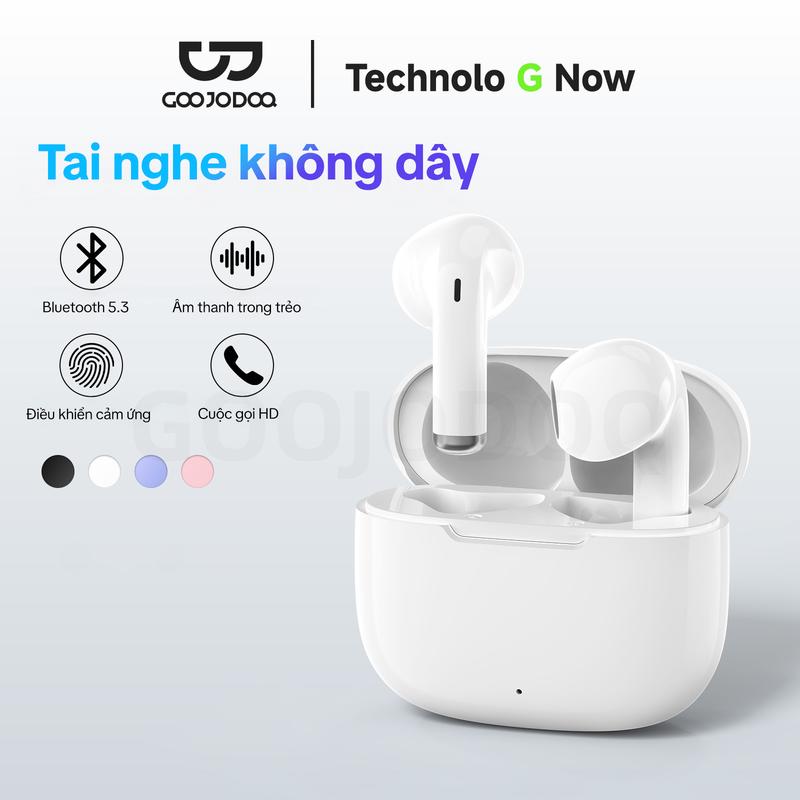 GOOJODOQ Tai nghe không dây Bluetooth 5.3 – Âm thanh trong trẻo kết nối ổn định Điều khiển cảm ứng Cuộc gọi HD