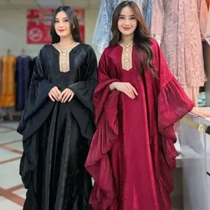 KAFTAN DUBAI JACKGUARD BUTTERFLY / cocok untuk Lebaran ,  Pesta,  Formal, bahan  Silk Nyaman dan  Cantik