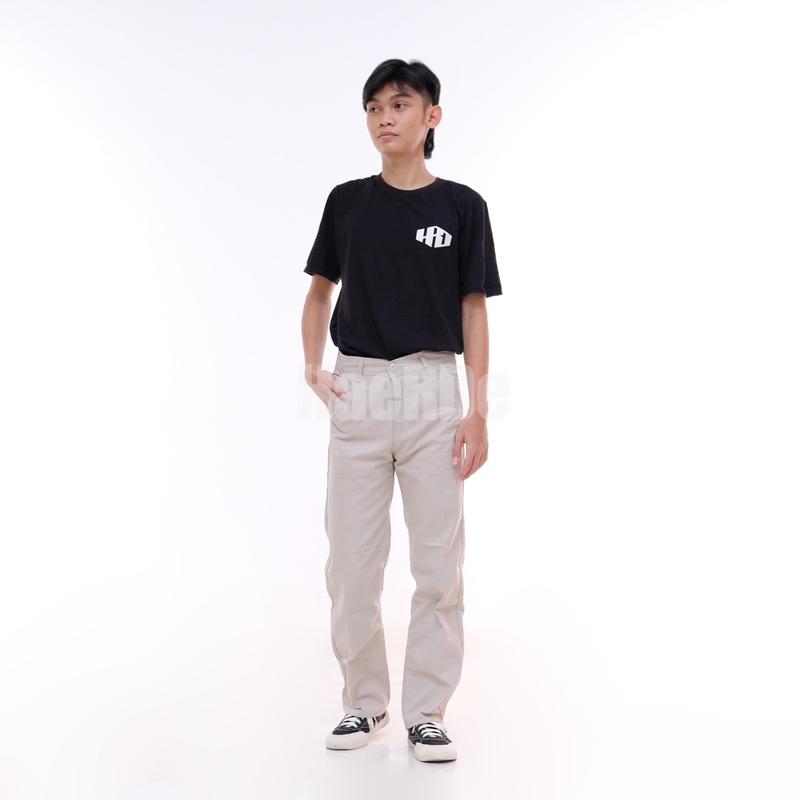 HaeRDe - Celana Chino panjang reguler/gombrong pria loose fit pria dewasa Original twill standar kasual model skena 3