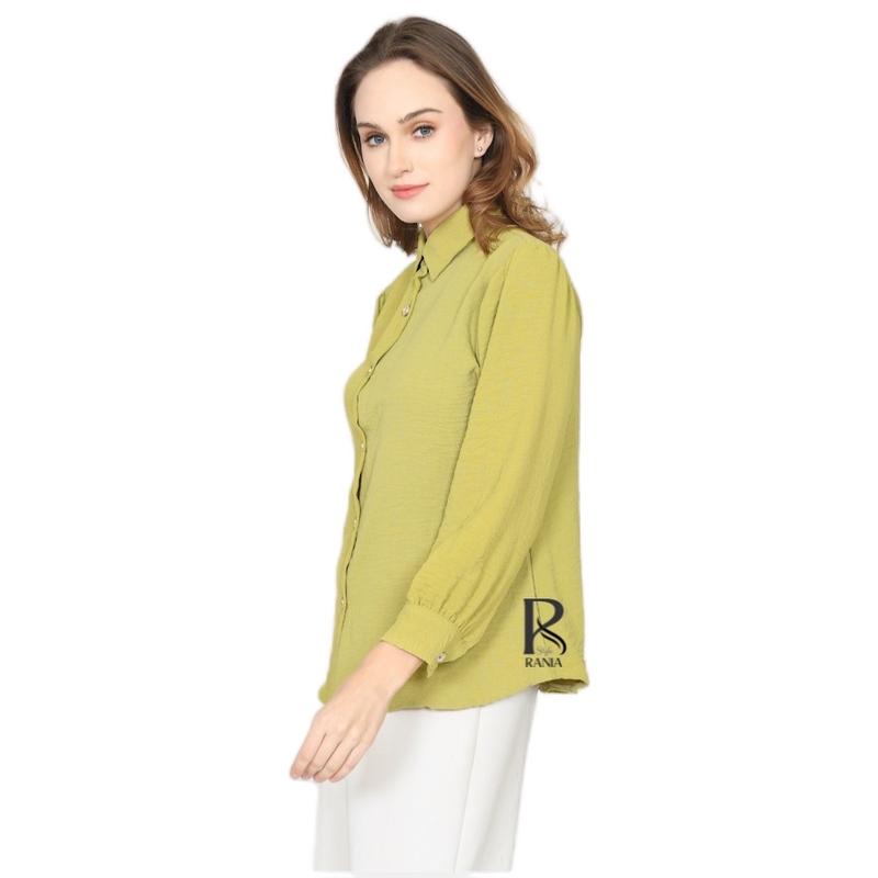 RANIASTYLE KEMEJA BASIC MODEL TRENDY KRINCLEHOMEDRESS Rayon dasterkekinian Wanita 4