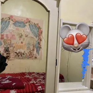 Wallpaper dinding gantung kepala tempat tidur bergaya Lolita yang feminin dan imut, dekorasi dinding Lolita yang hangat dan indah