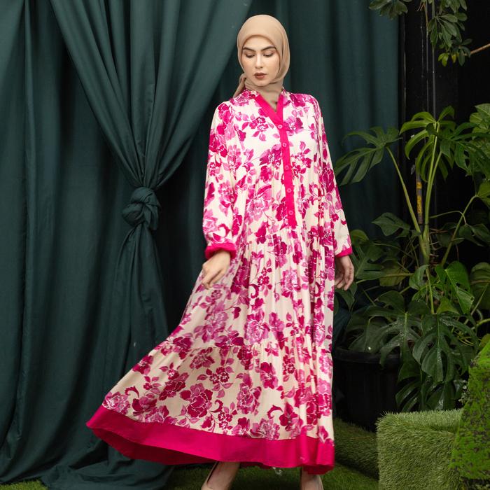chinese dress ladies KAFTAN DRESS MADEENA - BANGKOK CLOTHING STORE - HANDMADE CLOTHING main image 1