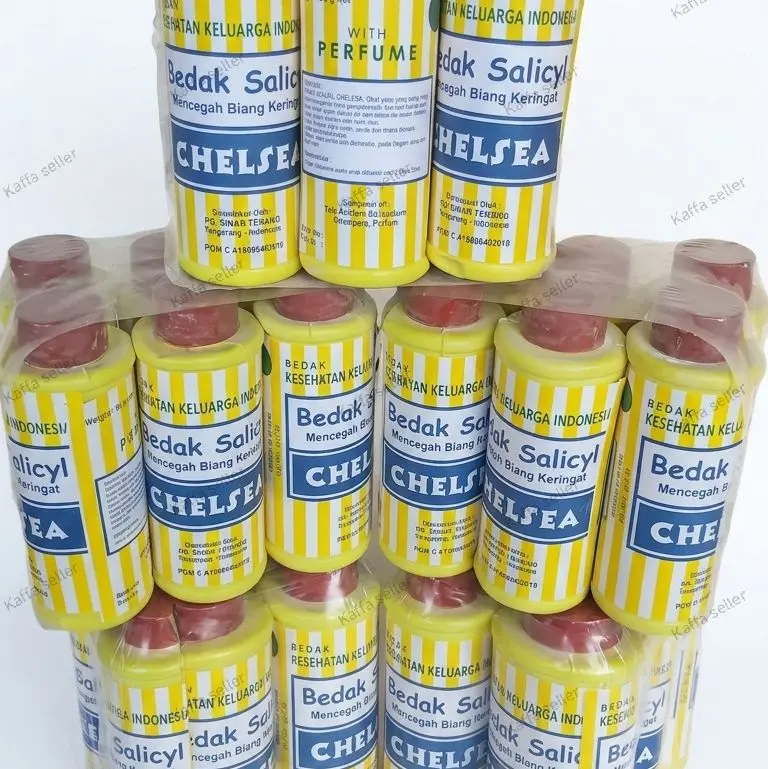 bedak gatal salicyl merk chelsea talcum powder