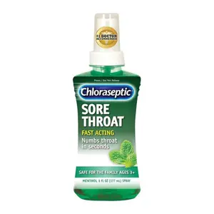 Chloraseptic Max Strength Sore Throat Spray, Menthol 6 fl oz (177ml) Fas Acting Numbs Throat