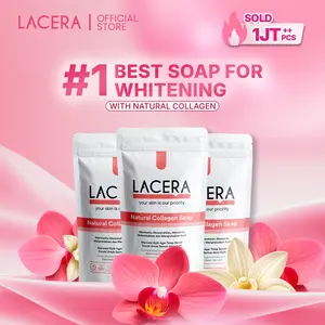 [Sabun 100g] LACERA Sabun Mandi Natural Collagen 100g  - Proteksi Melembabkan Kulit dengan Niacinamide & Kojic Acid - Cocok untuk Kulit Kusam
