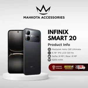 INFINIX SMART 20 4GB/64GB 4GB/128GB GARANSI RESMI - SMARTPHONE/PONSEL