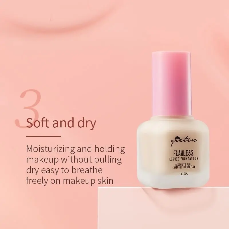 Gietin Foundation Glow & Flawless GT14 – Medium To Full Coverage 7
