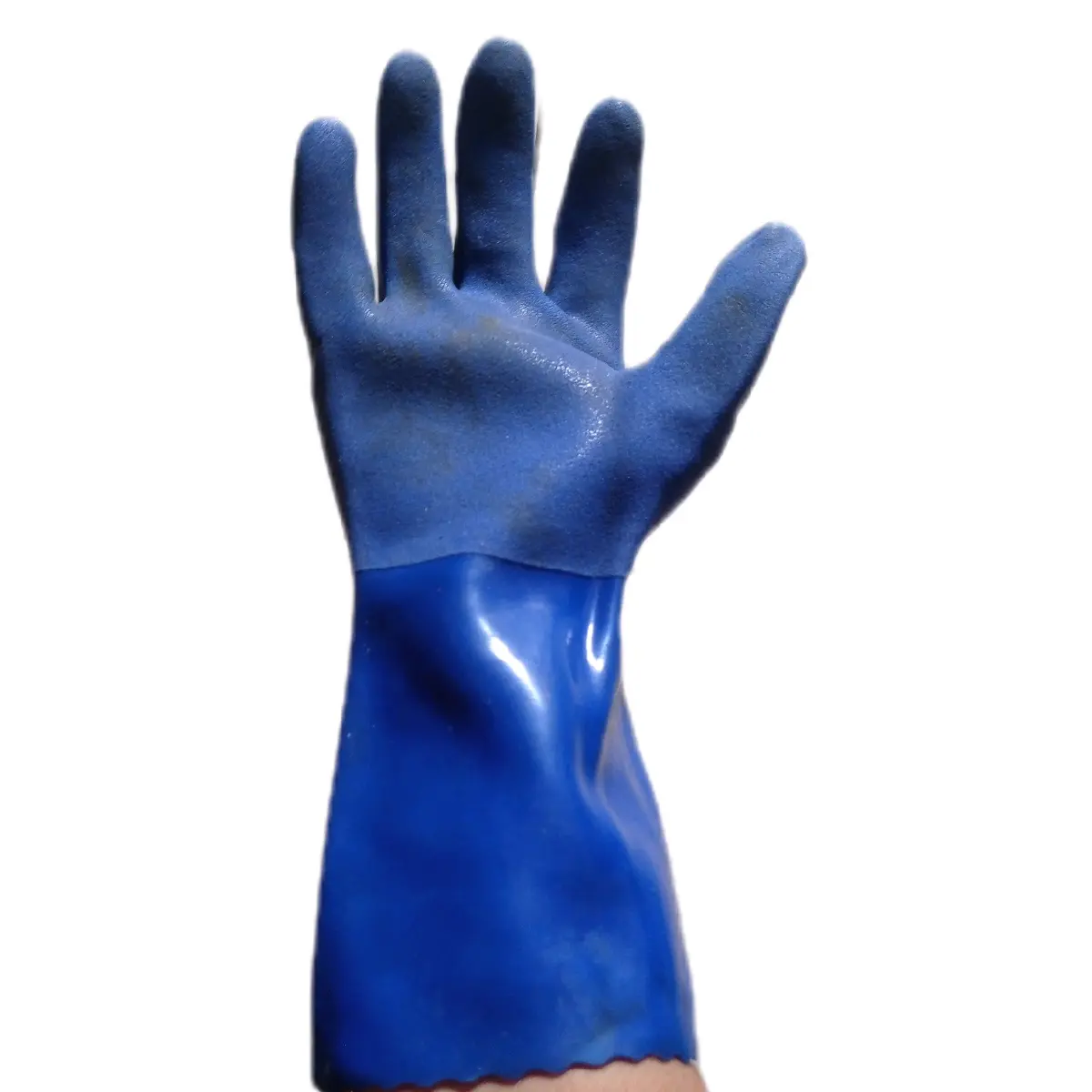 sarung tangan karet pvc + sarung tangan karet + sarung tangan karet biru + sarung tangan anti air + sarung tangan anti air + sarung tangan anti cairan kimia + sarung tangan ikan + sarung tangan olah pupuk basah Cleaning