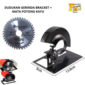 Mata Gerinda Kayu 4 Inch Mata 40T Set Dudukan Grinda Tangan Lengkap