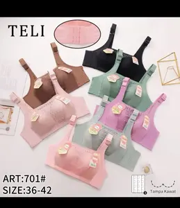 3 PICS Bh Bra Kemben Renda Cantik Cup B - C Ukuran 36 - 42 Kait 4 Bra Pembakar Lemak Setelan Motif Busa SEDANG