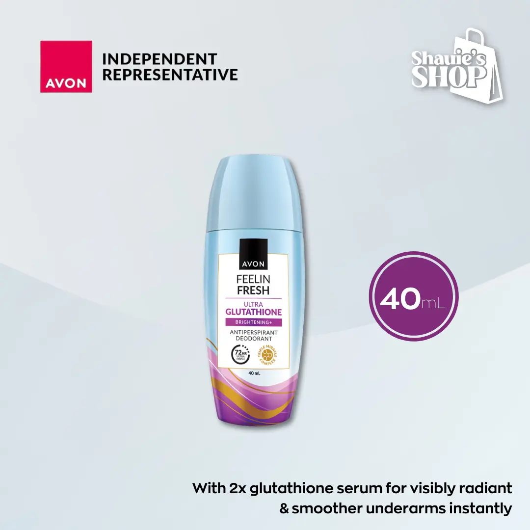AVON Feelin' Fresh Anti-Perspirant Roll-On Deodorant for Men & Women   Crystal Tawas, Ultra Glutathione, Papaya, Powder Light, Classic Floral,  Cooling Fresh, Men No Marks, Men Cooling, Men Power, Men Dry Sport,