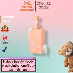 [Agen Resmi] Haloca beauty Bright & glow bodywash/Bodywash haloca beauty cair/Bodywash gluthatione haloca beauty/Bodywash thailand Soap Mencerahkan Pencerah Wangi