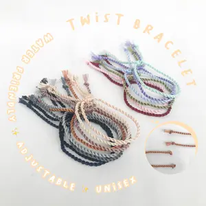 (Min.10K) Gelang Tali Twist - Gelang Couple