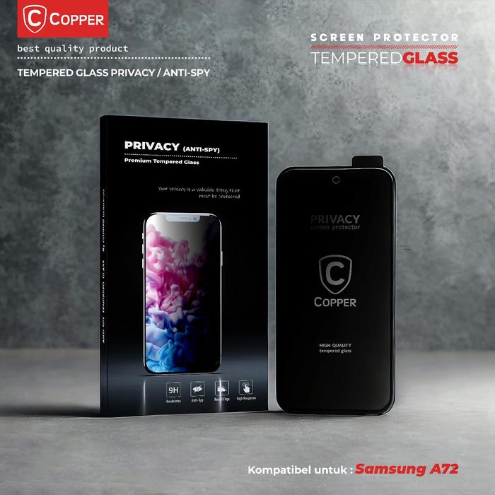 Gambar Samsung A72 - COPPER Tempered Glass PRIVACY ANTI SPY dari Copper Official Balikpapan Kota Balikpapan Tokopedia