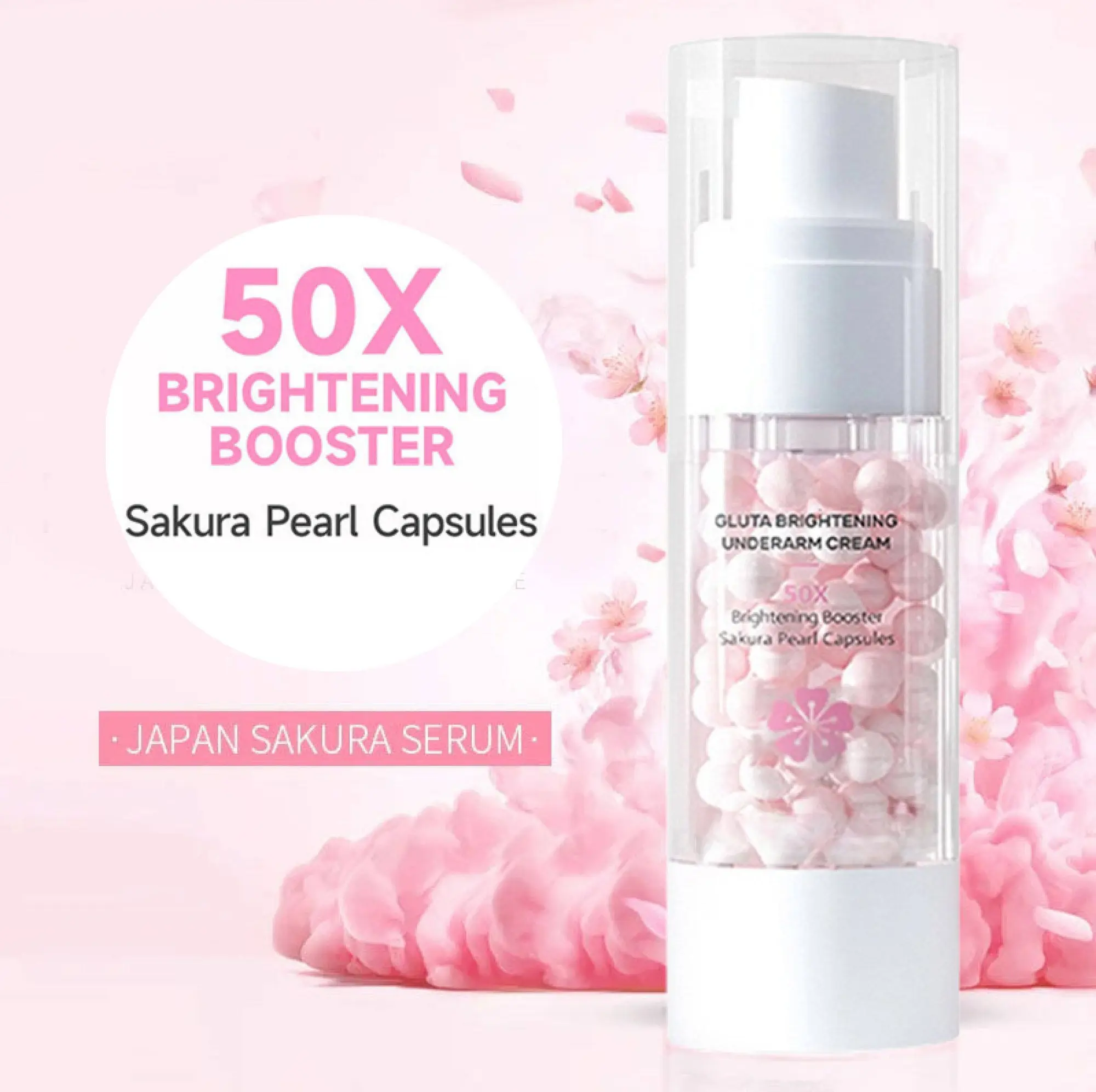 Sakura glutathione underarm whitening cream 30ml Glutathione Skin Brightens  Skin Diminishes Dark Spots Antioxidants Essence armpit brightening cream  body lotion Pearl moisturizer