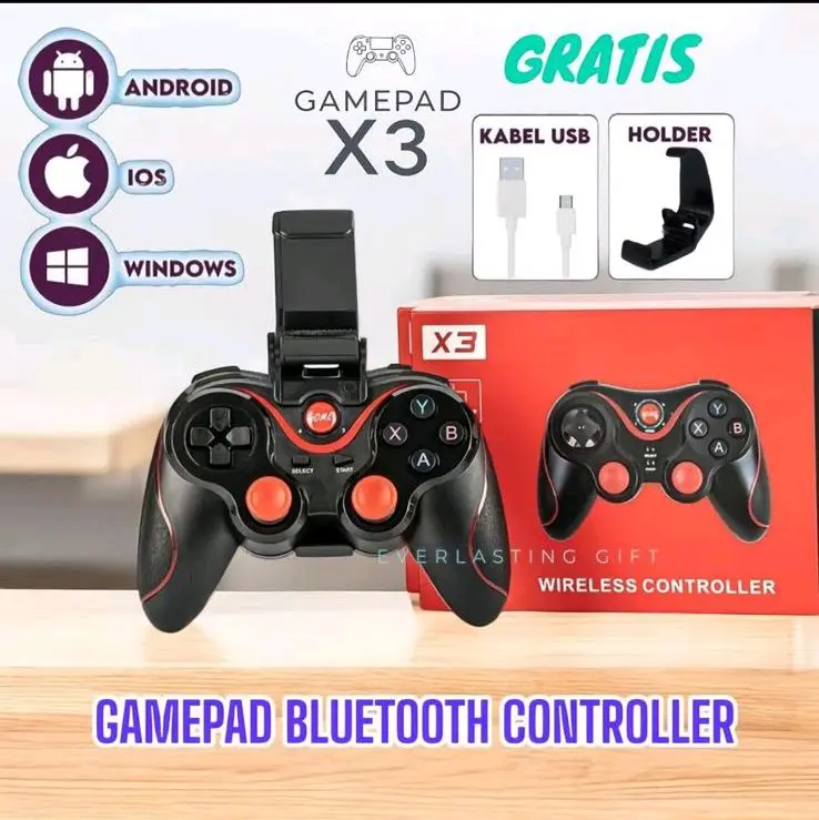 Gamepad Bluetooth Controller X3 Joystick Termurah