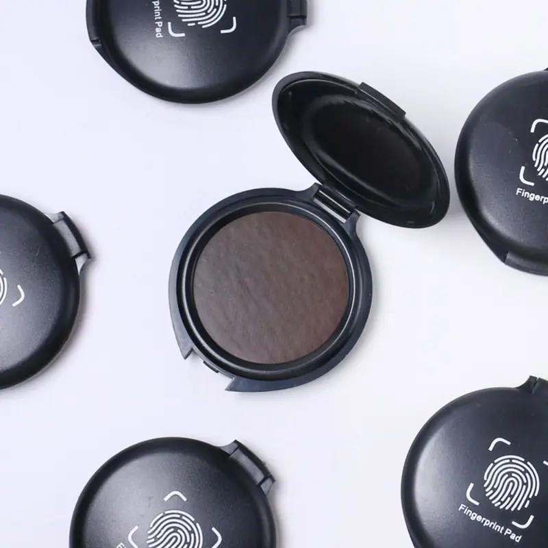 Bộ Dấu Vân Tay, Nhanh Khô, 3 Màu Trong Suốt, Thiết Kế Thỏa Thuận Dập, Thích Hợp Cho Hợp Đồng Tài Chính Và Đồ Dùng Văn Phòng, Bao Gồm Miếng Mực Vân Tay Mini Và Miếng Mực Vân Tay 1
