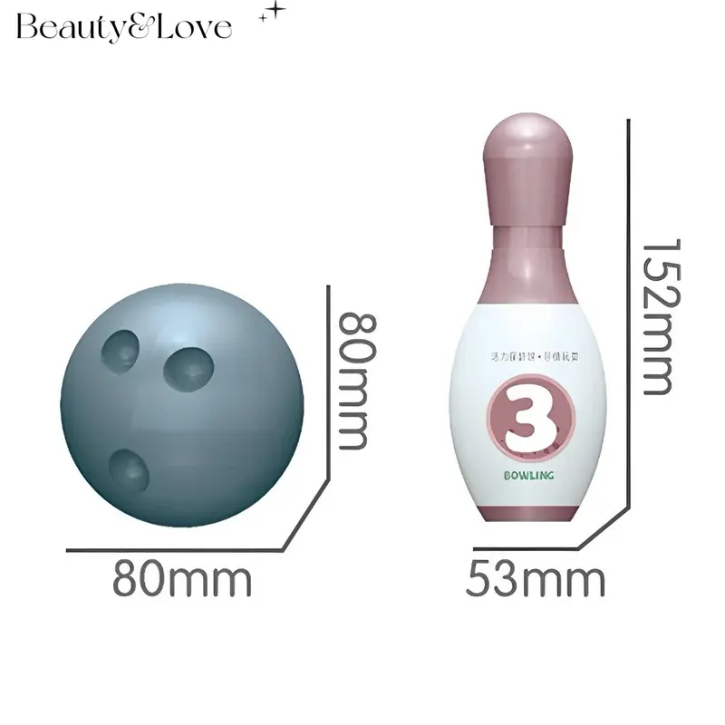 Mainan Anak Bola Bowling Ball Ukuran Besar Set Pin Bowling Edukasi Angka Motif Dinosaurus Laki Laki Perempuan SNI 4