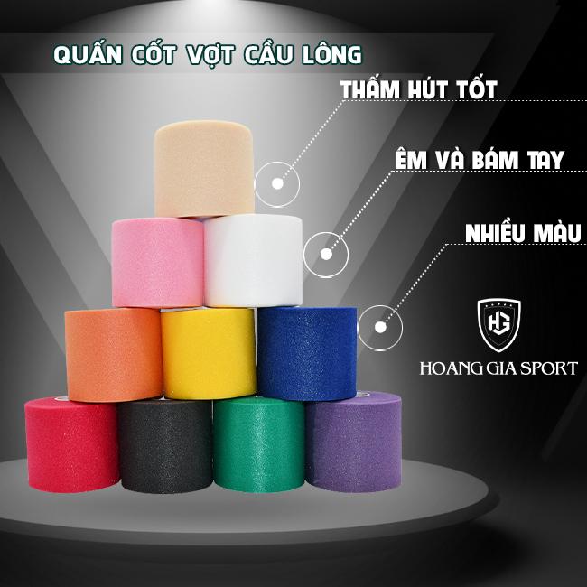 Quấn Cốt Vợt Cầu Lông – Tối Ưu Cảm Giác Cầm Vợt Bảo Vệ Cán Vợt Nhiều Màu Lựa Chọn