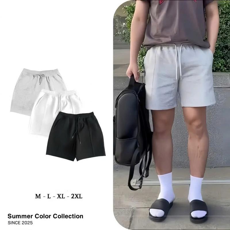 Product Introduction of Quần Short Nam Form Trên Gối Vải Nỉ 2 Da Mềm Mại, Thoải Mái, Phong Cách Hàn Quốc 1