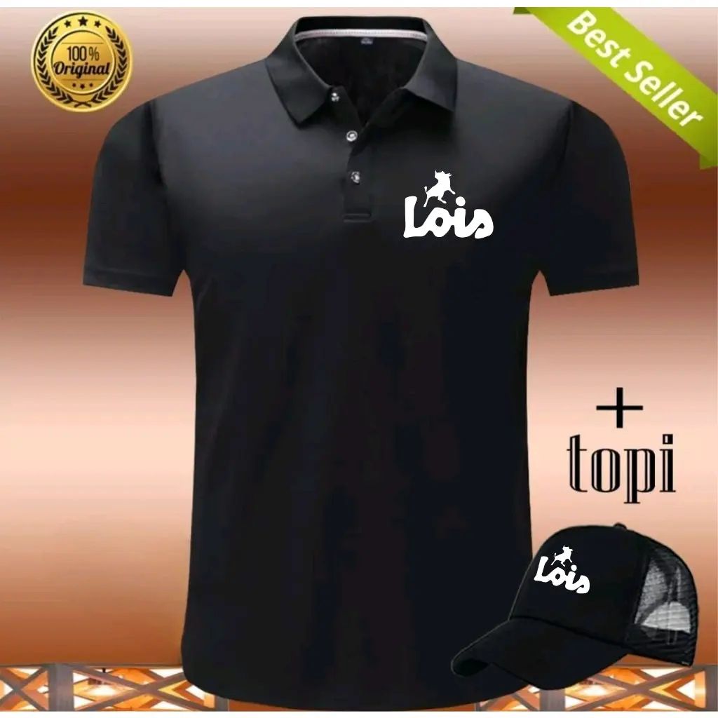 BONUS TOPI TERBARU ! GET 1 PCS ( PROMO COD ) Kaos Polo Kerah Distro Pria Wanita Dewasa  Keren Print Putih Motif Lengan Pendek Terbaru Atasan Polo T-Shirt  Terlaris Bahan Cotton Combed 24s Atasan Polo T-Shirt  Pria Wanita Branded Tebal