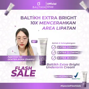 [FLASH SALE]  Baltikh Bakuchiol Extra Bright Underarm Cream Pemutih Ketiak & Pemutih Slengki.- Extract Bakuchiol Niacinamide dan Collagen Extra Cerah dan Extra Wangi Cream  Ketiak  Pencerah Tubuh
