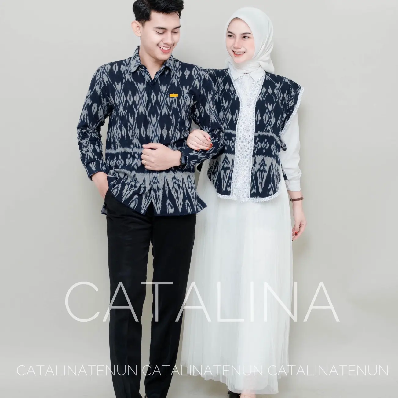 VEST WANITA KEMEJA TENUN PRIA (WAJIB CEK DESKRIPSI) BAJU TENUN COUPLEBrokat Pasangan