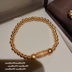 Ancient golden mantra prayer beads bracelet