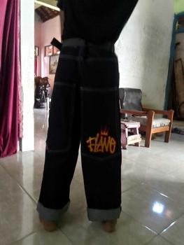 Product Review of Flame Everyday Celana Denim Y2K Denim Big Pocket Bordir Raw Denim 13oz Jeans Panjang Pria from F**A A** 1