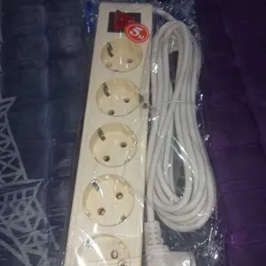 [HAO] STOP KONTAK + KABEL 2/3/4/5 LUBANG 1.5/3/5 METER SNI Stop Kontak Putih/ Hitam S73