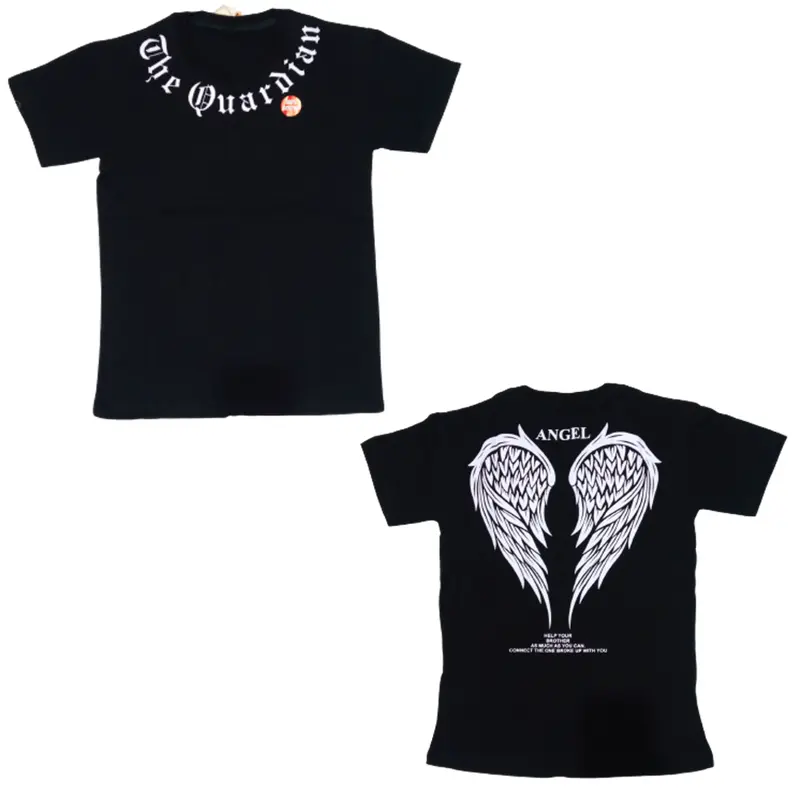 Atasan Anak Model Kerah o neck dan Garis Leher Mock Neck dengan Gambar Sayap Angel Terbaru - Fashion Anak Baju 7