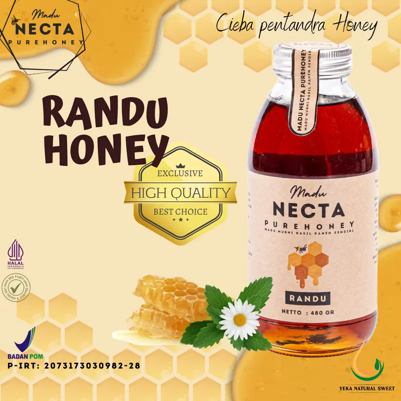Madu Randu / Madu Necta Purehoney RANDU / Ceiba Pentandra Honey / RAW Honey / Madu Murni / 100% Madu Alami / Asli / RANDU 0