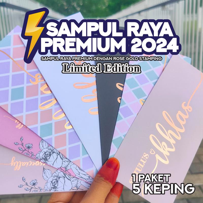 SAMPUL RAYA PREMIUM AIDILFITRI 2025 ( 1 Paket / 5 keping ) - TikTok ...