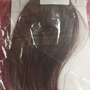 Poni Depan Palsu Hairclip Rambut tipis Ala Korea Cewek Clip Human Extension Hair Style Cantik Bagus