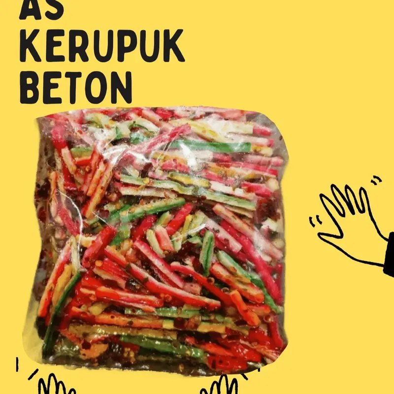 500 G AS BETON SEBLAK KERING CIKRUH GURIH Camilan food Pedas 0