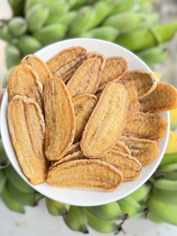 Product Introduction of 1KG Chuối sứ sấy mộc không đường Snack Ăn Vặt Food Thức Ăn 10