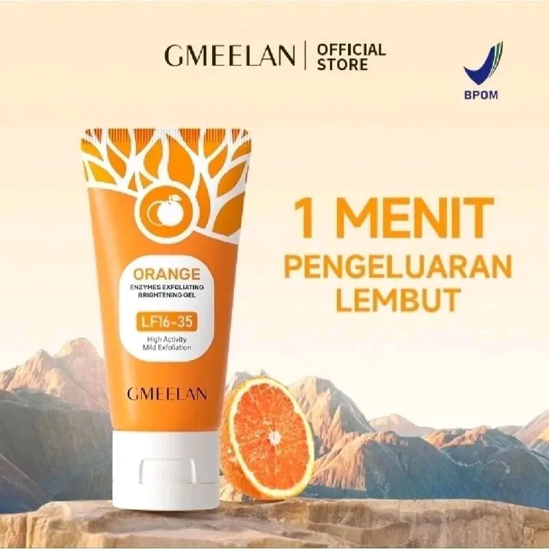 ORI 2PCS GMEELAN Orange Exfoliating Gel Mengangkat Sel Kulit Mati BPOM