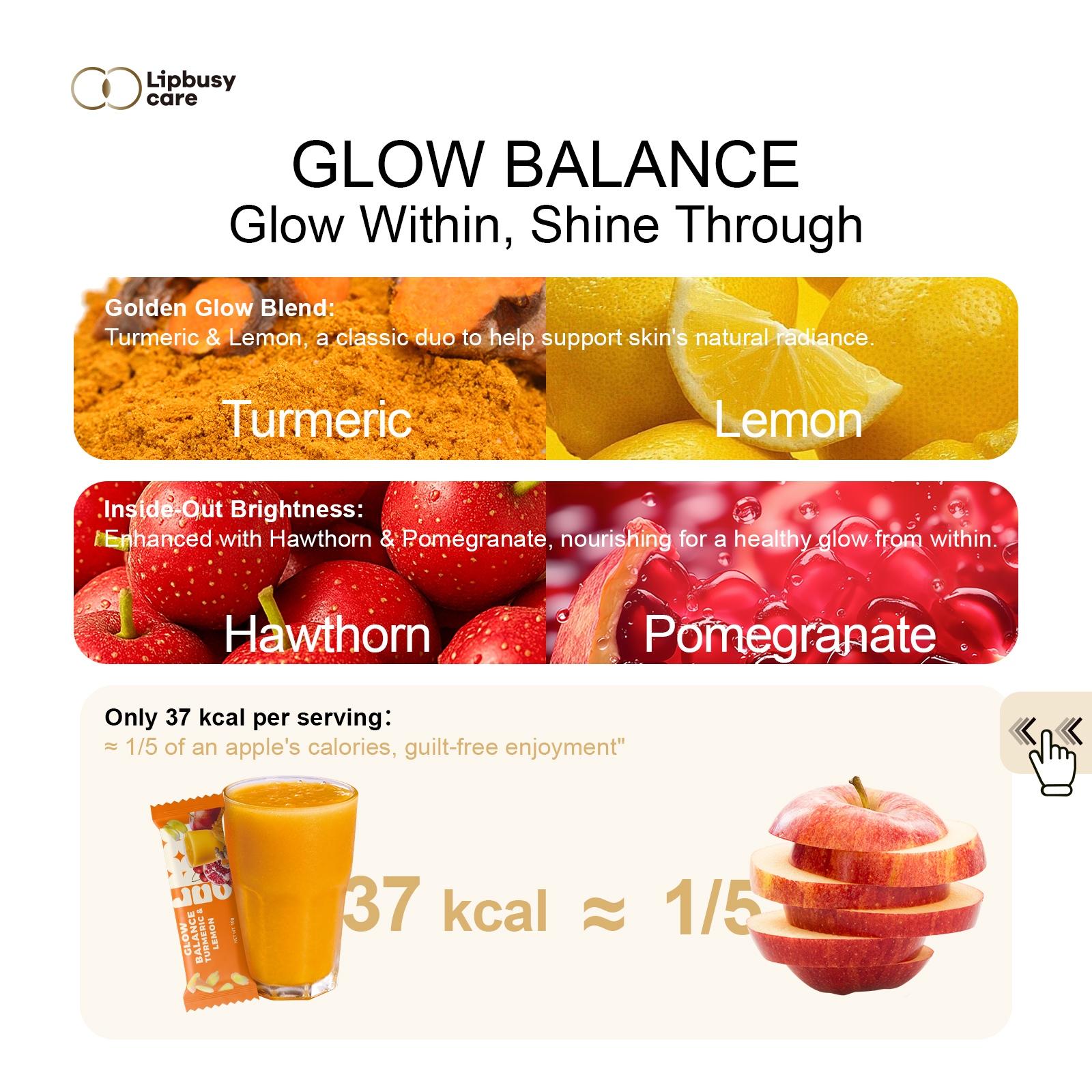 LIPBUSYCARE LITE & GLOW Daily Wellness Ritual - A Perfect Pair of Turmeric-Ginger Lemon Sip & Fruity Kale-Chia Fiber Blend.